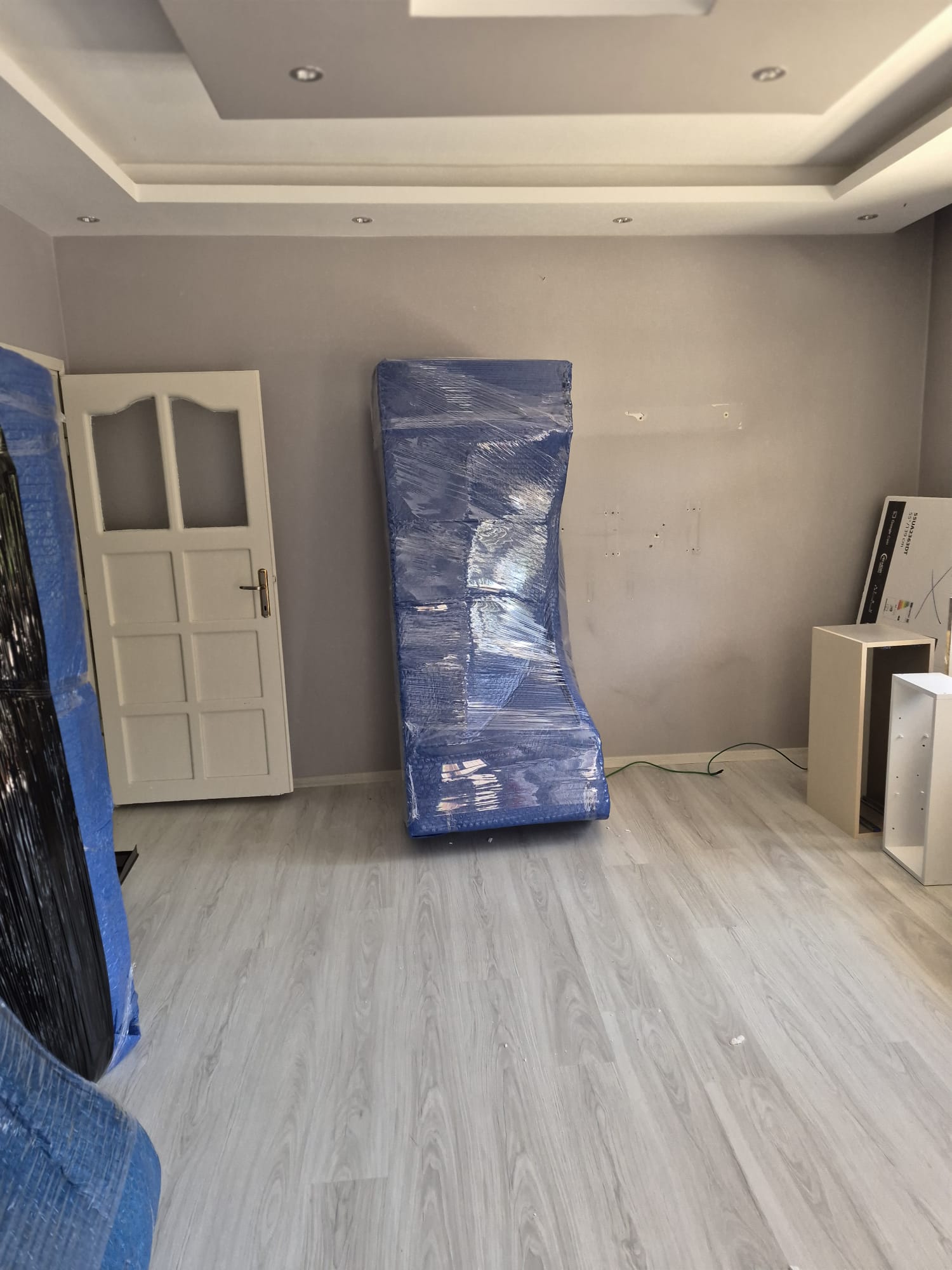 Taşımaya hazırlanmış ev eşyaları
